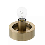 Настольный светильник с плафоном из затемненного стекла с рельефным узором Glass lampshade with Relief Pattern варинант исполнения - 2 | Loft Concept в Липецке