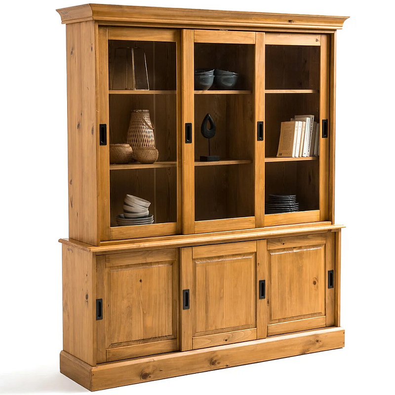 Витрина из массива сосны Cobbett Wood Showcase Светло-коричневый Прозрачное Стекло Металлик Витрина из массива сосны Cobbett Wood Showcase Светло-коричневый Прозрачное Стекло Металлик в Липецке | Loft Concept