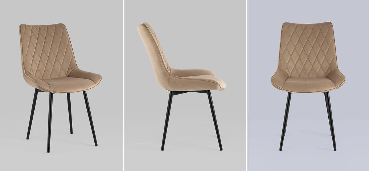 Стул Seoul S Chair Бежевый Велюр Капучино Стул Seoul S Chair Бежевый Велюр Капучино - Loft-Concept в Липецке