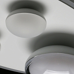 Потолочный светильник овальной формы белого цвета с 4-мя лампами Lunar Pebbles варинант исполнения - 11 | Loft Concept в Липецке