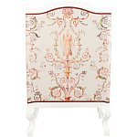 Кресло из массива бука бежевое с растительным орнаментом Raffael Beige Floral Armchair варинант исполнения - 2 | Loft Concept в Липецке