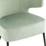 Современное мягкое кресло на металлических ножках Rakush Pistachio варинант исполнения - 6 | Loft Concept в Липецке