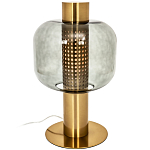 Настольная лампа со стеклянным плафоном Elario Metal Glass Table Lamp варинант исполнения - 1 | Loft Concept в Липецке