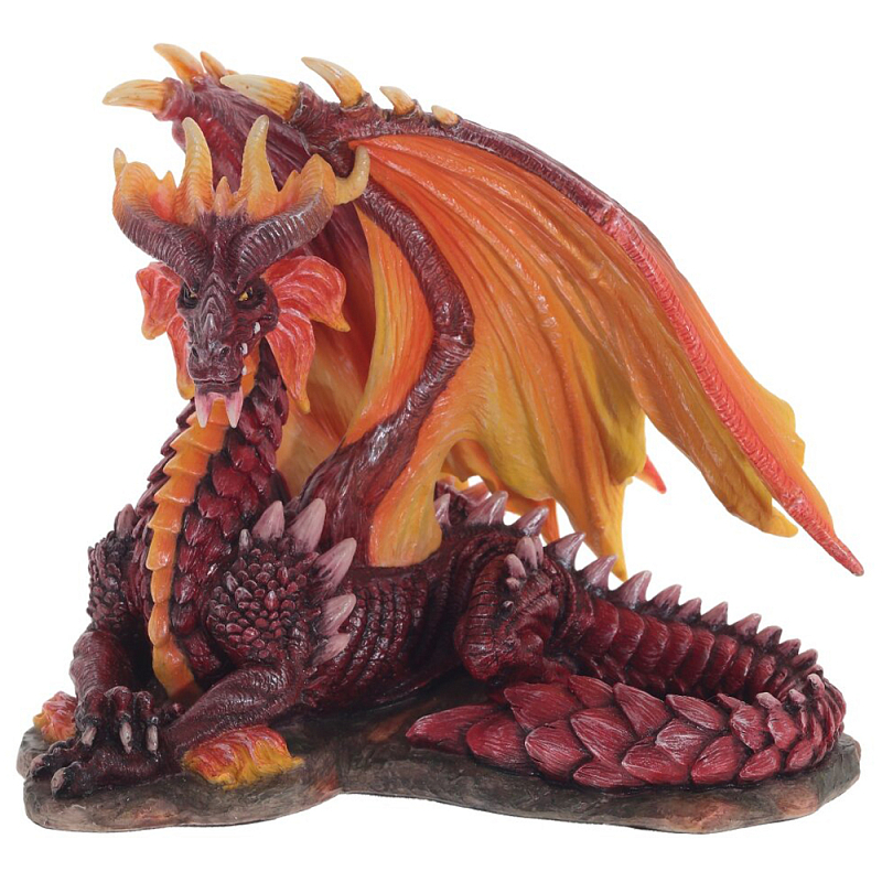 Декоративная статуэтка Дракон Красный Red Dragon with Orange Wings Statuette Красный Оранжевый Декоративная статуэтка Дракон Красный Red Dragon with Orange Wings Statuette Красный Оранжевый в Липецке | Loft Concept