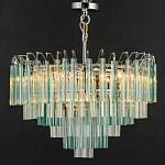 Дизайнерская люстра AQUA Blue Lagoon бирюзовое стекло несколько ярусов варинант исполнения - 6 | Loft Concept в Липецке