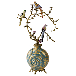 Бронзовый подсвечник Птичий рай Flora варинант исполнения - 2 | Loft Concept в Липецке