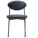 Стул металлический с мягкой спинкой и сиденьем из велюра Alfie Chair варинант исполнения - 5 | Loft Concept в Липецке