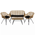 Кушетка плетеная из ротанга Wicker Сouch варинант исполнения - 5 | Loft Concept в Липецке