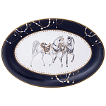 Сервиз обеденный из фарфора с изображением лошадей на 6 персон 23 предмета Porcelain Horse Set варинант исполнения - 2 | Loft Concept в Липецке