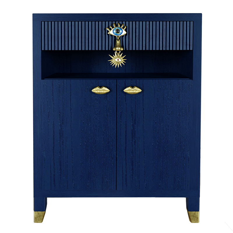 Комод Elsa Dreams Blue Двухстворчатый  Синий в Липецке | Loft Concept 