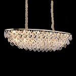 Люстра овальная с каскадом из подвесных прозрачных элементов Attractiveness варинант исполнения - 2 | Loft Concept в Липецке