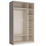 Шкаф трёхдверный с 1-ой зеркальной дверью Satin Furniture варинант исполнения - 3 | Loft Concept в Липецке