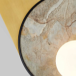 Бра с каменным диском в металлической раме Sandstone Painting варинант исполнения - 2 | Loft Concept в Липецке