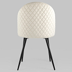 Мягкий стул в бежевом велюре Miruna Chair варинант исполнения - 4 | Loft Concept в Липецке