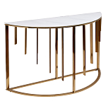 Консоль приставная полукруглая на основании золотого цвета Interior Accent варинант исполнения - 1 | Loft Concept в Липецке