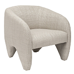 Дизайнерское кресло мягкое в белой обивке White Canvas варинант исполнения - 1 | Loft Concept в Липецке