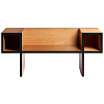 Дизайнерская скамейка  Canton  Beech and Black Bench варинант исполнения - 1 | Loft Concept в Липецке