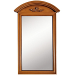 Настенное зеркало в деревянной раме орехового цвета Guirlande de Roses Walnut Color Mirror варинант исполнения - 1 | Loft Concept в Липецке
