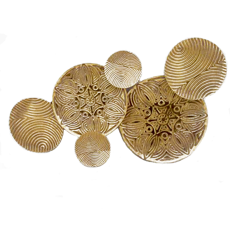 Панно настенное Blank Sheet Gold Ornament Золотой Панно настенное Blank Sheet Gold Ornament Золотой в Липецке | Loft Concept