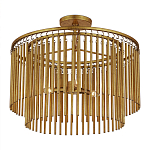 Потолочный светильник двухъярусный золотого цвета Metal Tentacles варинант исполнения - 2 | Loft Concept в Липецке