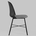 Стул из прочного пластика на металлическом основании Anora Black варинант исполнения - 3 | Loft Concept в Липецке