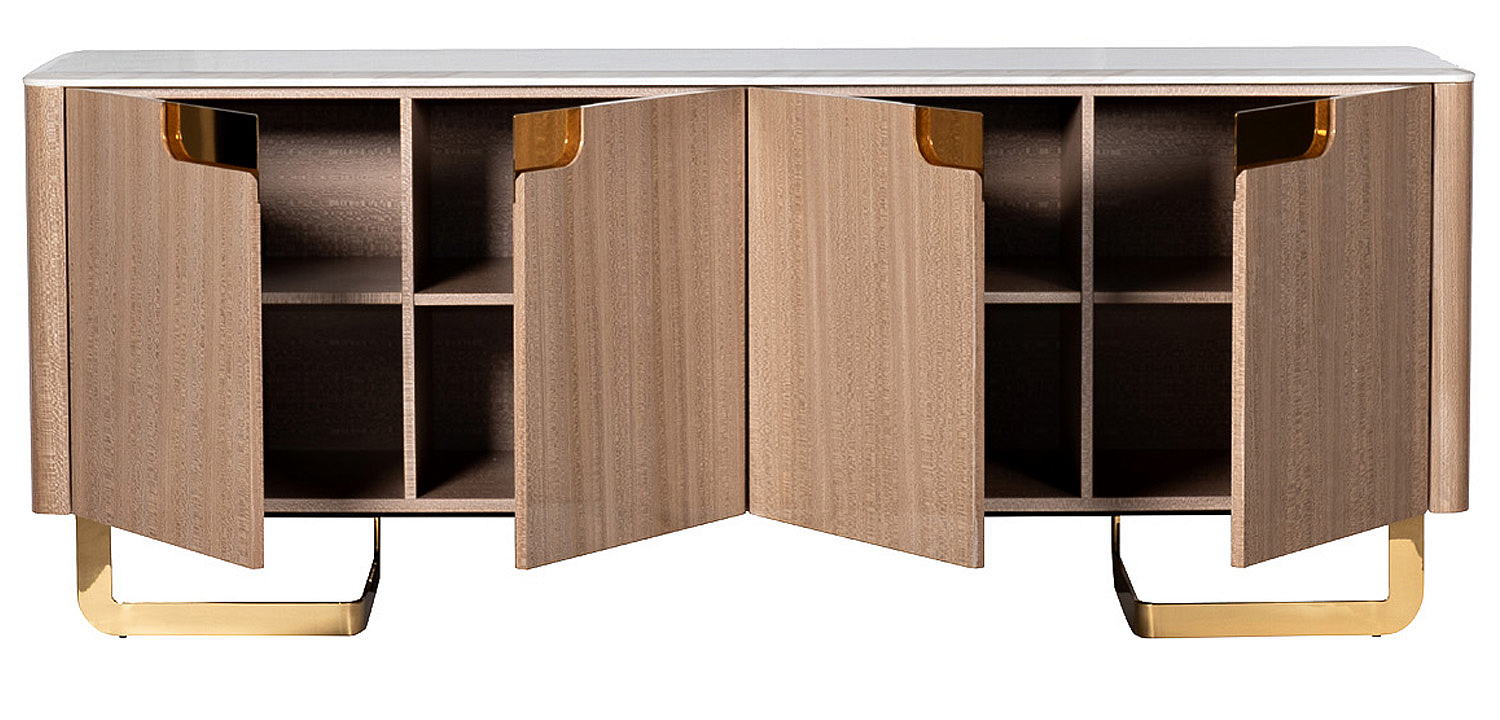 Комод длинный на металлических ножках Bertran Chest of Drawers Комод длинный на металлических ножках Bertran Chest of Drawers - Loft-Concept в Липецке