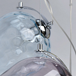 Люстра каскадная с 9-ю разноцветными стеклянными плафонами Kaleido варинант исполнения - 11 | Loft Concept в Липецке