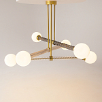 Люстра со стеклянными вставками Helios варинант исполнения - 2 | Loft Concept в Липецке