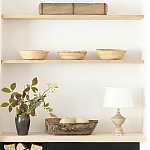 Настольная лампа деревянная с белым абажуром Wooden Table Lamp варинант исполнения - 6 | Loft Concept в Липецке