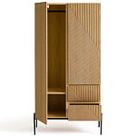 Шкаф с геометрическим рисунком на дверцах Anders Light Wood варинант исполнения - 3 | Loft Concept в Липецке