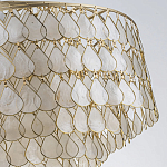 Люстра многоярусная с декором из натуральной морской ракушки Iridescent Light варинант исполнения - 8 | Loft Concept в Липецке