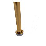 Стул велюровый хаки на золотистых металлических ножках Vendramin Chair варинант исполнения - 6 | Loft Concept в Липецке