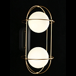 Бра настенное с 2 белыми плафонами Karina варинант исполнения - 2 | Loft Concept в Липецке