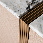 Тумба под телевизор с мраморной столешницей Uniqueness Marble варинант исполнения - 3 | Loft Concept в Липецке