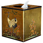 Салфетница в стиле Шинуазри Chinoiserie Gold Garden Tissue Box варинант исполнения - 1 | Loft Concept в Липецке