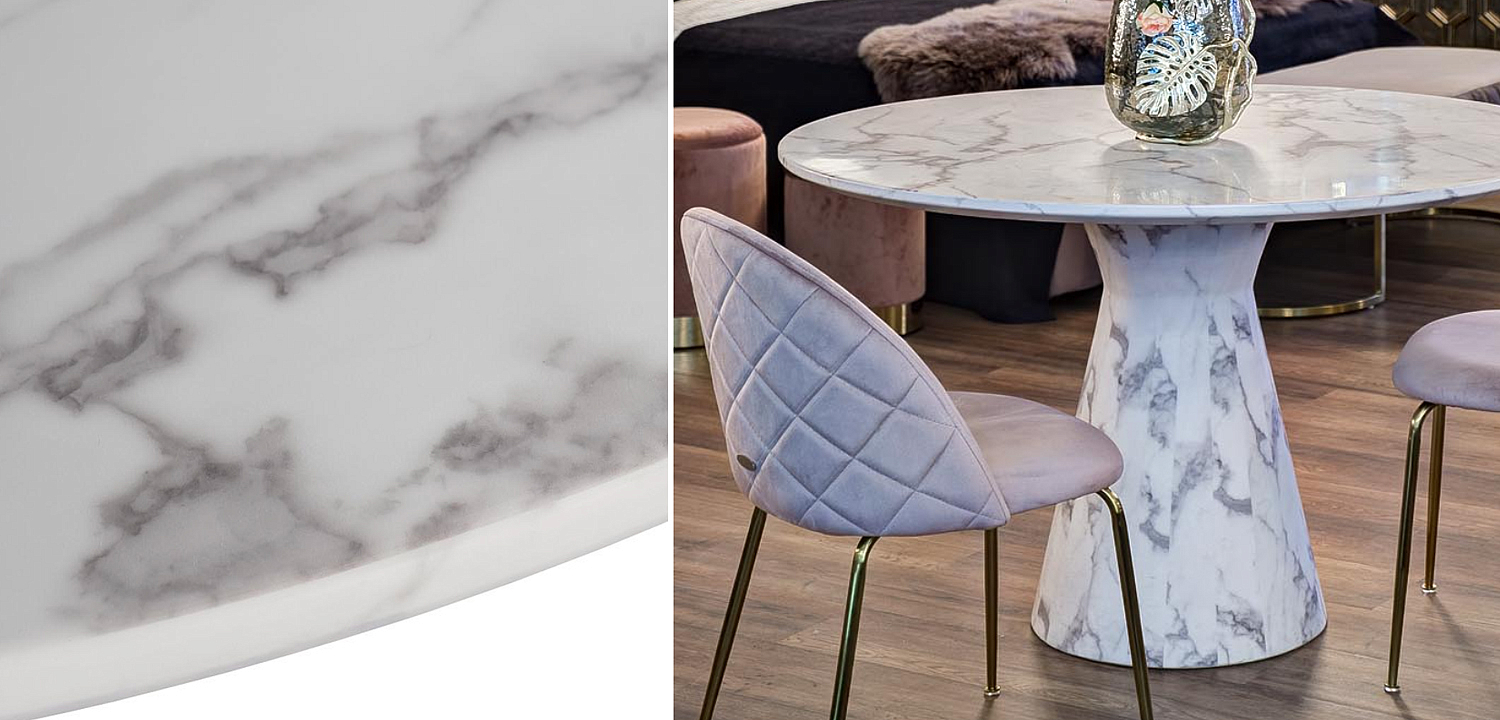 Обеденный стол Adongo White Обеденный стол Adongo White - Loft-Concept в Липецке