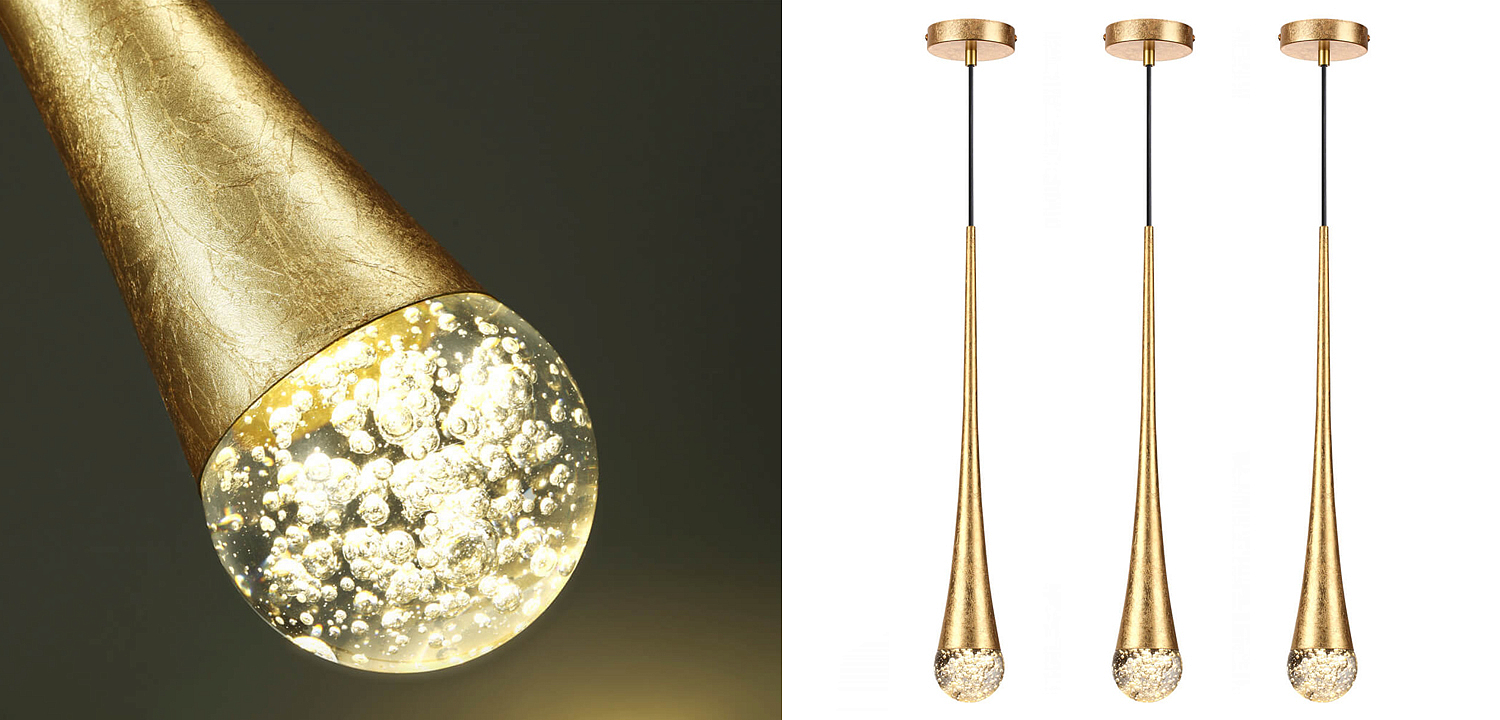 Подвесной светильник Golden Drop Lamp Подвесной светильник Golden Drop Lamp - Loft-Concept в Липецке