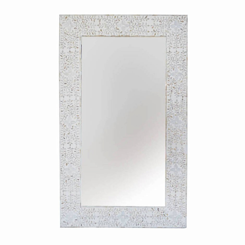 Зеркало Inlaid Bone White Белый Зеркало Inlaid Bone White Белый в Липецке | Loft Concept