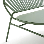 Зелёная скамья из стали Goodwin Metal Bench Green варинант исполнения - 2 | Loft Concept в Липецке