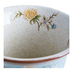 Ваза из голубого фарфора с бронзовыми элементами Blue Garden варинант исполнения - 4 | Loft Concept в Липецке