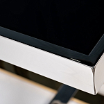 Столик журнальный квадратный с основанием в оттенках хром и золото Harmony Color and Shapes варинант исполнения - 2 | Loft Concept в Липецке