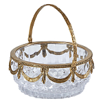 Корзиночка из прозрачного стекла с бронзовой ручкой Eden Garden варинант исполнения - 2 | Loft Concept в Липецке