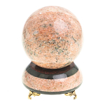 Часы настольные в виде шара из натурального камня Ball Stone Clock варинант исполнения - 3 | Loft Concept в Липецке