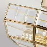 Потолочный светильник шестигранной формы с прозрачными стеклянным плафоном Elstead Lighting варинант исполнения - 12 | Loft Concept в Липецке