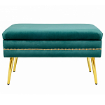 Мягкая банкетка с зоной для хранения Casket Green варинант исполнения - 1 | Loft Concept в Липецке