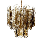 Люстра из круглых стеклянных элементов Vienna варинант исполнения - 1 | Loft Concept в Липецке