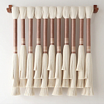 Плетеное настенное украшение с кистями Caballo Wall Hanging варинант исполнения - 3 | Loft Concept в Липецке