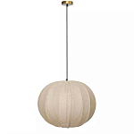 Подвесной светильник с бежевым тканевым абажуром Modern Textured Table Lamp варинант исполнения - 1 | Loft Concept в Липецке