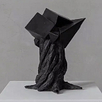 Скульптура «Окаменелый рост», Черный объект варинант исполнения - 2 | Loft Concept в Липецке