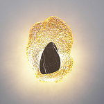 Бра с волнообразным стеклянным плафоном и вставкой из мрамора Liquid Stone варинант исполнения - 8 | Loft Concept в Липецке